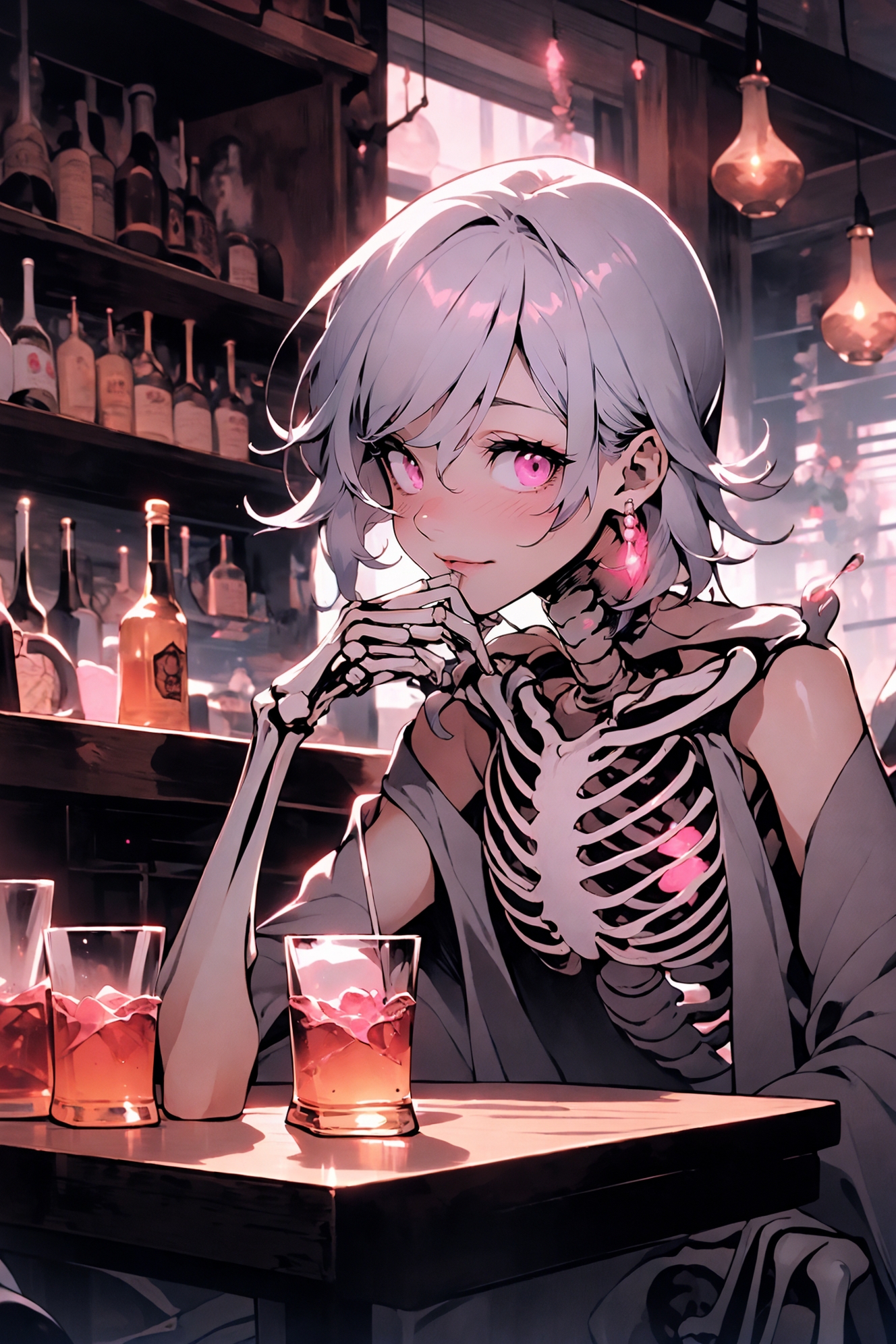 606247209521969926-3698635223-tavern scenes, charming personified skeleton, charming anime characters, i can't believe how beautiful this is, light magenta an.jpg